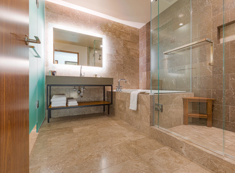 modern marble tiled bathroom 1